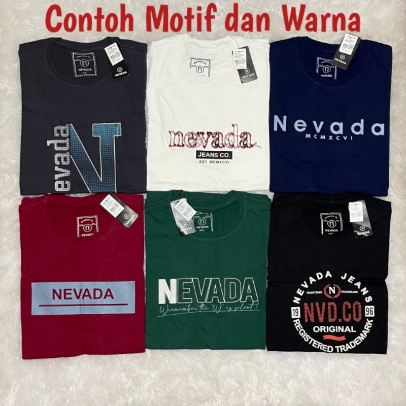 Kaos Nevada Distro Pria 100 Dapat 3 pcs Dewasa Bahan 100% Cotton Combad 28s Premium Keren Original Termurah Terlaris Terbaru 2023 Adem Tebal Ukuran M L XL XXL XXXL Big Size Jumbo