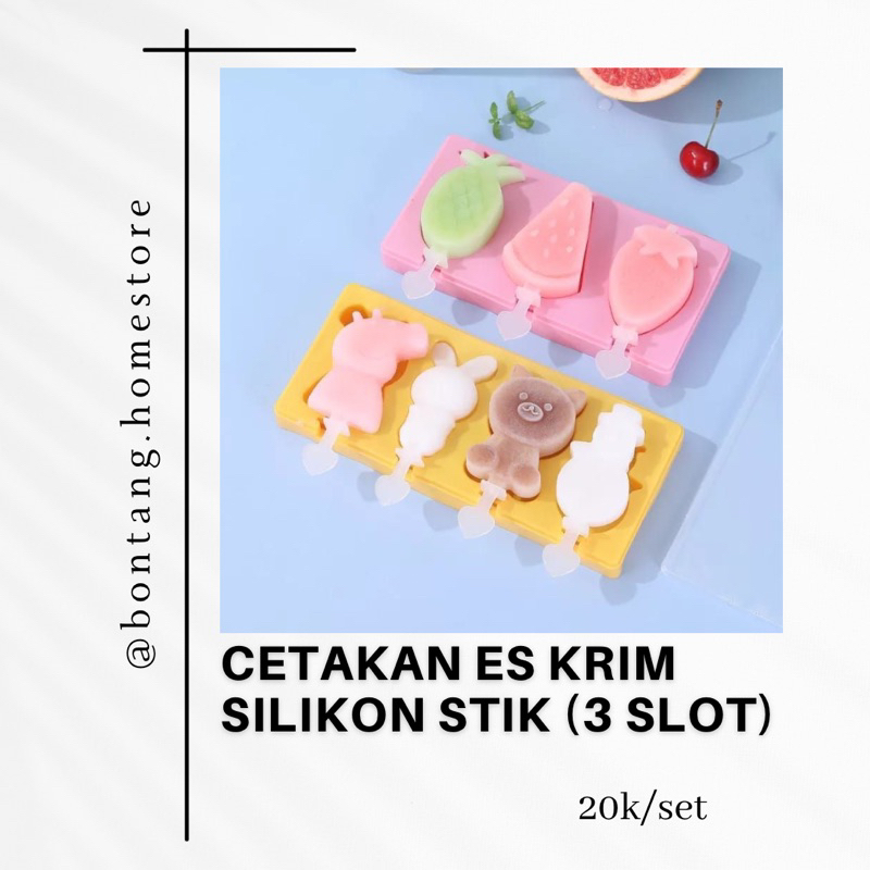 CETAKAN ES KRIM SILIKON STIK || CETAKAN ES KRIM COKLAT JELLY PUDING SILIKON STIK