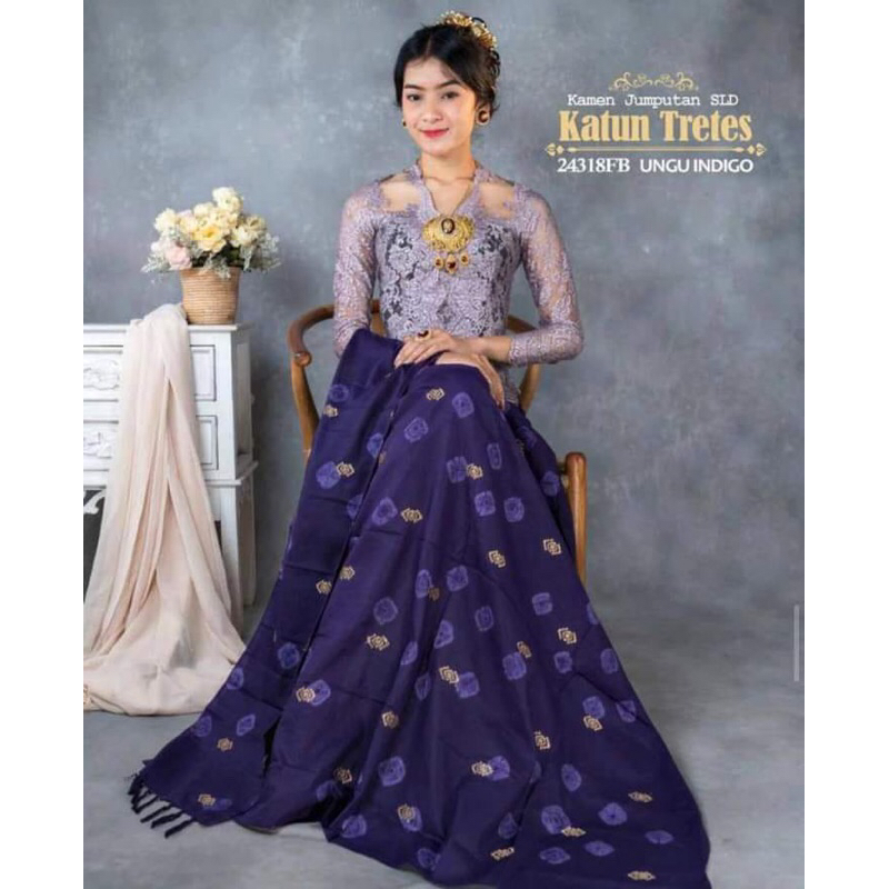 KAMEN ENDEK KATUN JUMPUTAN BORDIR INCLUDE SELENDANG