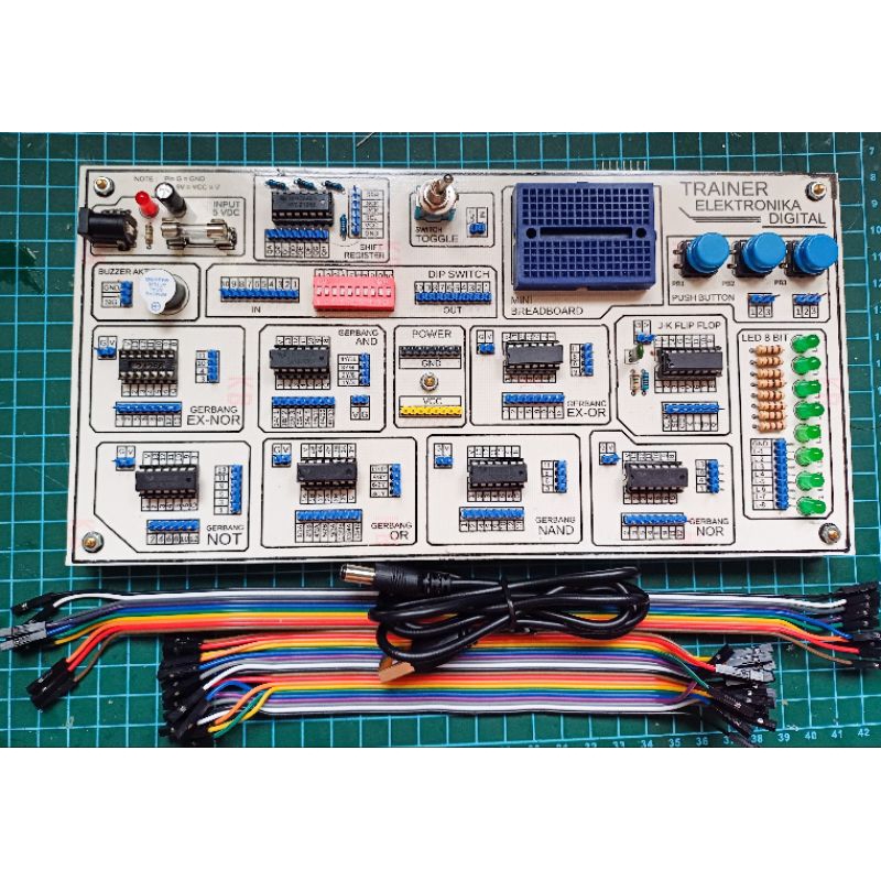 Trainer Elektronika Digital / Alat Skripsi / Media Pembelajaran Elektronika Dasar (BISA CUSTOM)