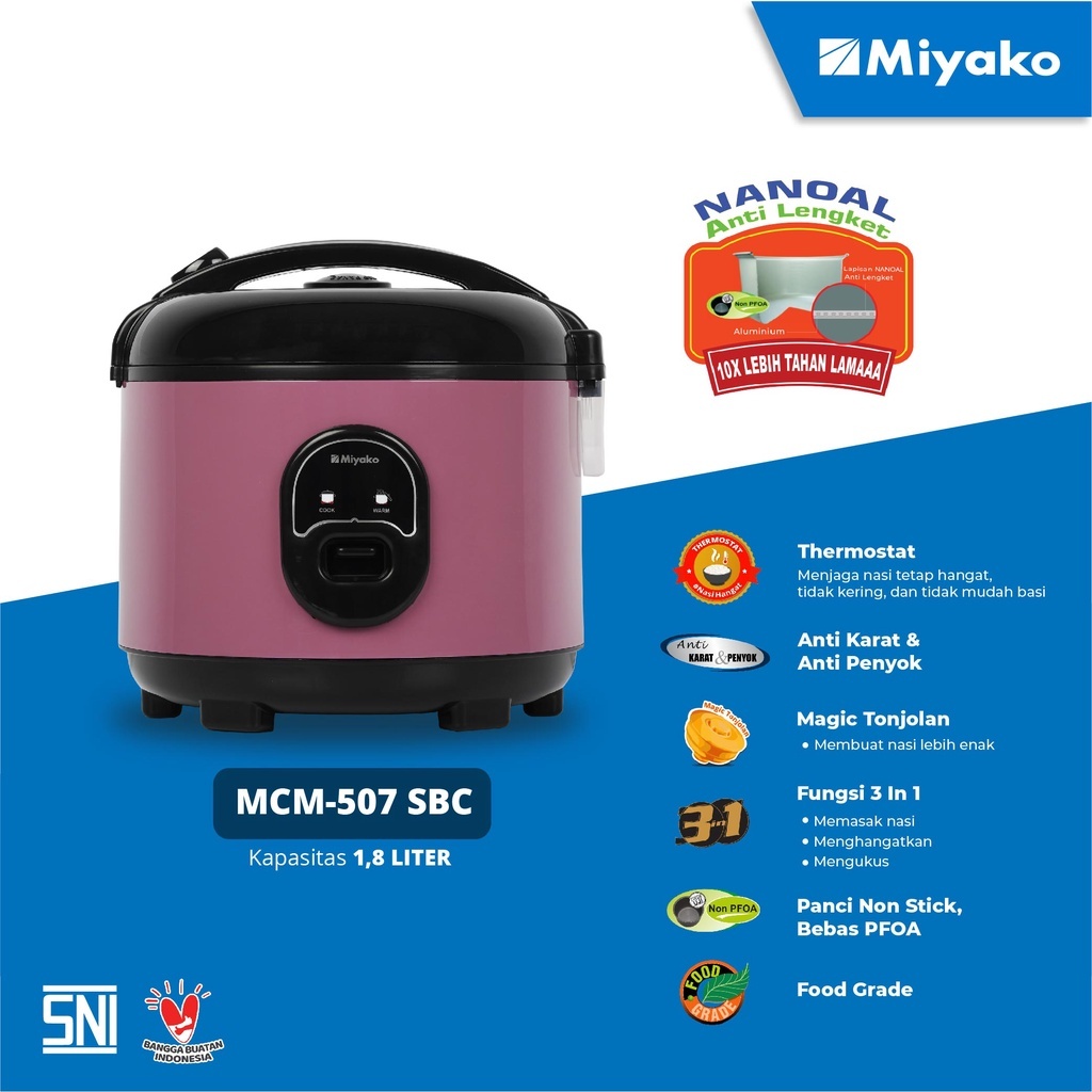 MAGICOM / RICE COOKER / MIYAKO MCM 508 SBC  MCM508SBC