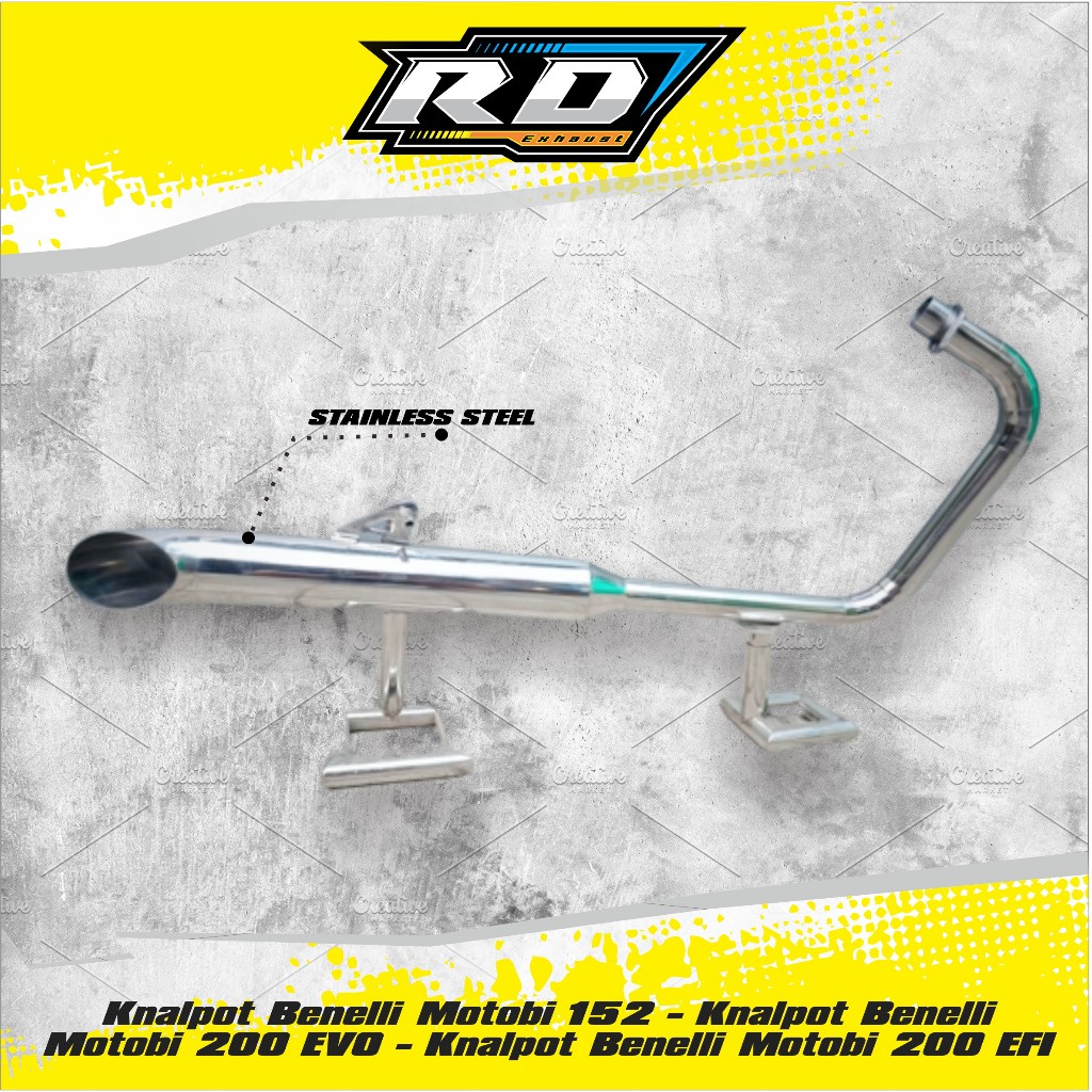 Knalpot Benelli Motobi 152 - Knalpot Benelli Motobi 200 EVO - Knalpot Benelli Motobi 200 EFI