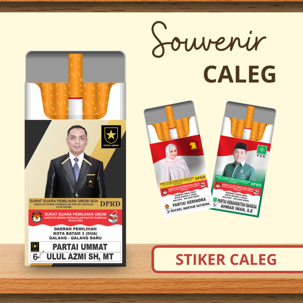 

Stiker Caleg 1pc - Stiker Souvenir Caleg