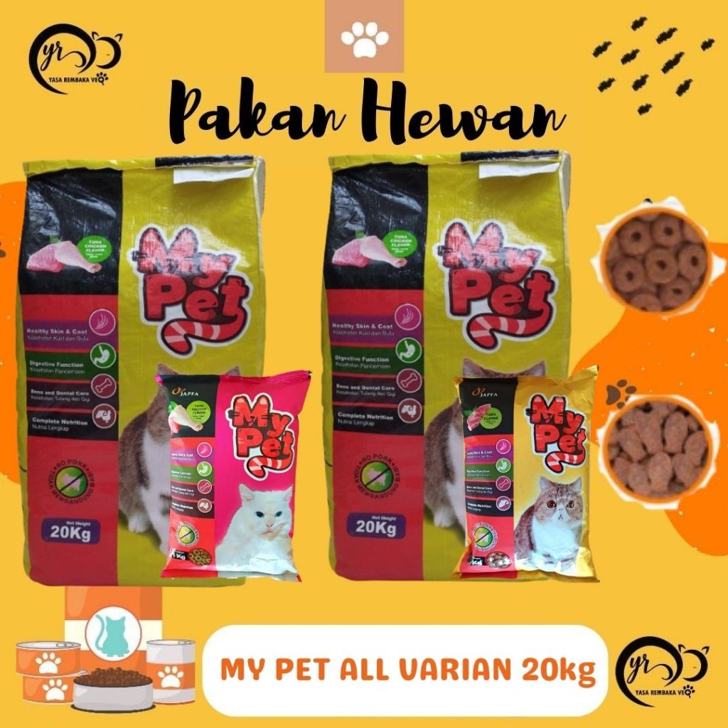 MY PET ALL VARIAN 20 KG - Makanan Kucing Kering Terjangkau