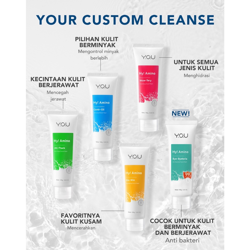 Beauty ❤️YOU Hy Amino Brightening Facial Wash Sabun Cuci Muka