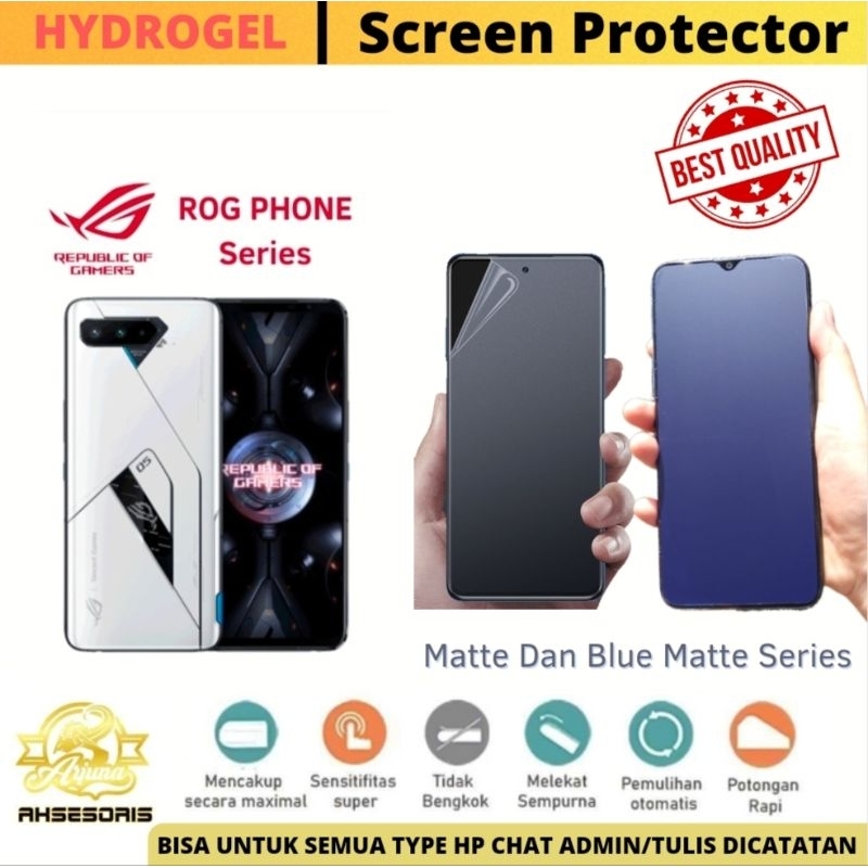 Anti Gores Hydrogel Matte Dan Bluematte ROG ALL SERIES ROG 5 ULTIMATE/ROG PHONE 6D/ROG 6D ULTIMATE|R