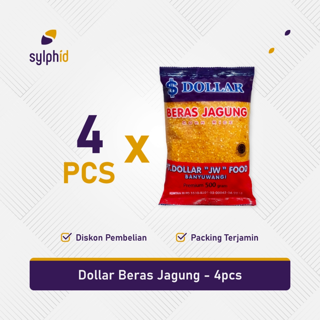 

Beras Jagung Dollar 500 gram / Nasi Jagung Penderita Diabetes 500g (4 pcs)