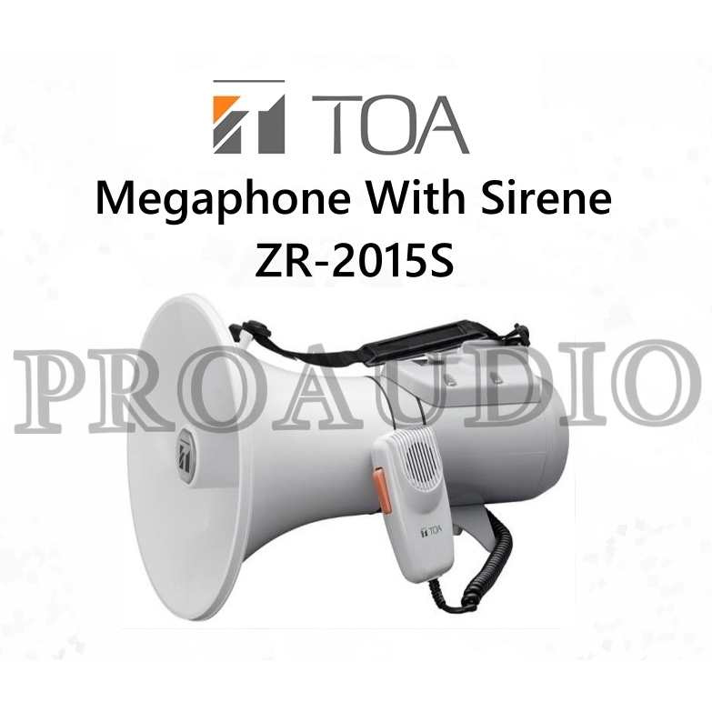 MEGAPHONE SPEAKER TOA DEMO PORTABLE MODEL ZR-2015S ZR 2015 S ZR2015S
