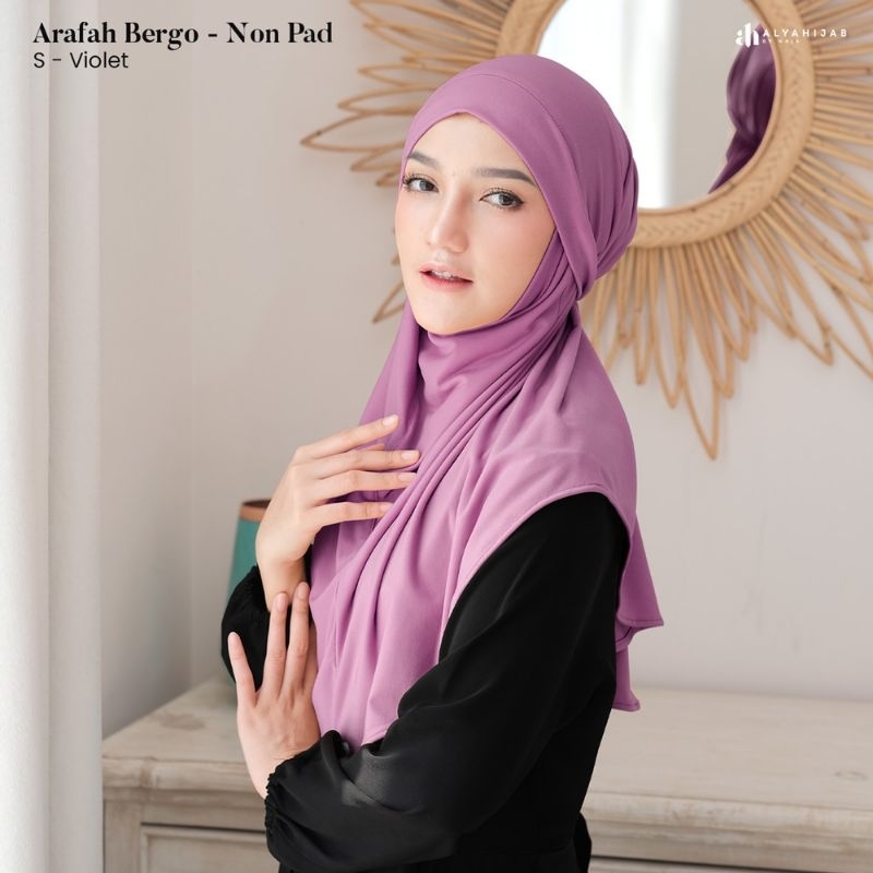ARAFAH BERGO (size S) - Alya Hijab by Naja - Hijab Nyaman Niqob Instan