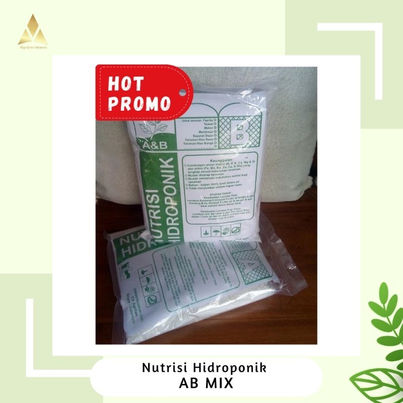Nutrisi Hidroponik AB Mix Khusus Sayuran Daun Total Pekatan 10 Liter Untuk 1000 liter Air Tandon