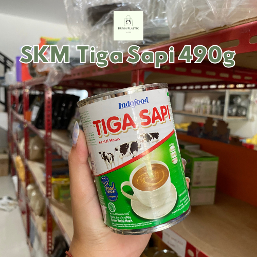 

Grosir plastik - Tiga Sapi Kental Manis 490gr / Susu Kental Manis Tiga Sapi