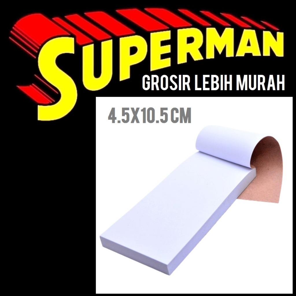 

(X8) BUKU NOTES 4.5X10.5 note book kecil panjang superman jogja supermanjogja