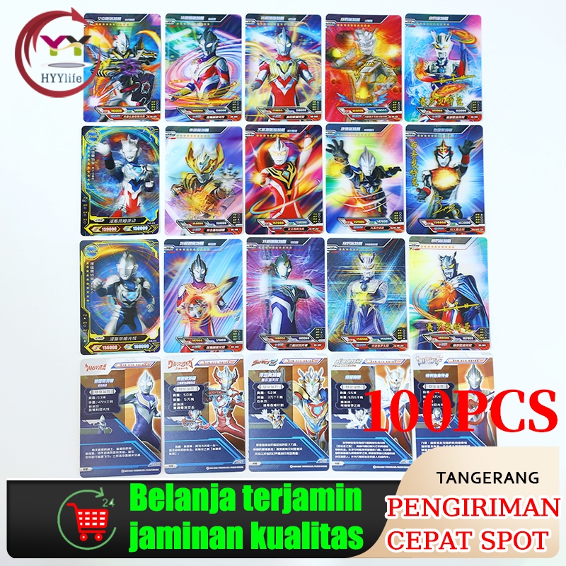 110pcs Kartu Ultraman Mainan Ultraman Mainan Kartu Ultraman Orb Gold Ultra Rare Card Kartu Langka Ul