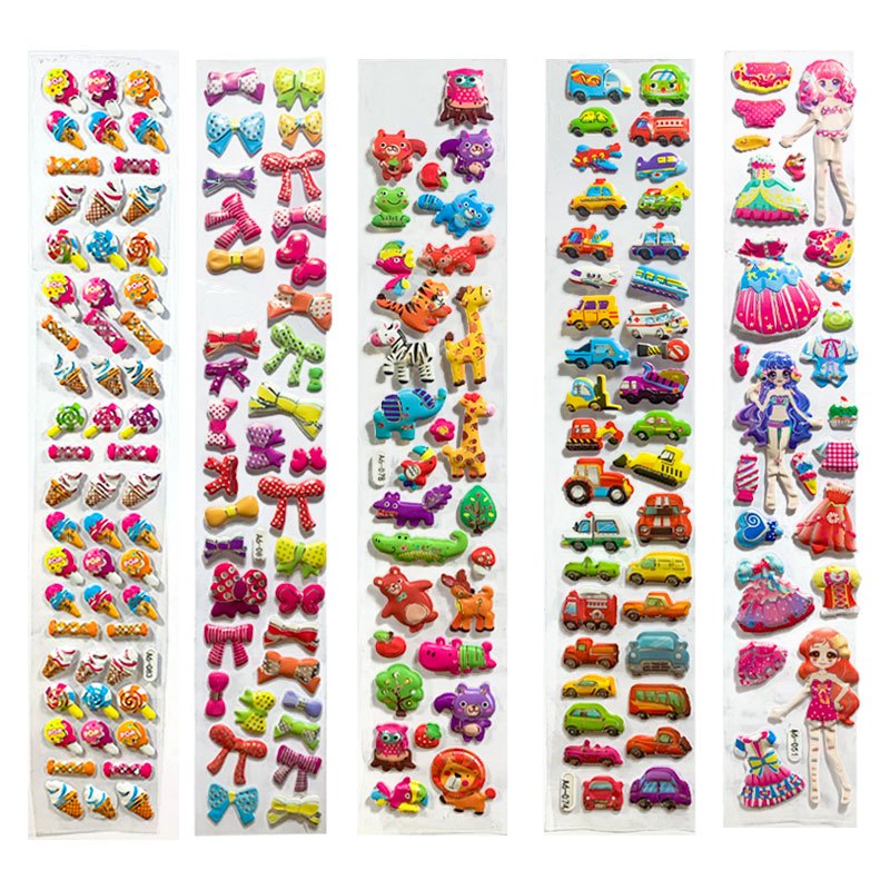 

Stiker 3D Anak Stiker Timbul Motif Random