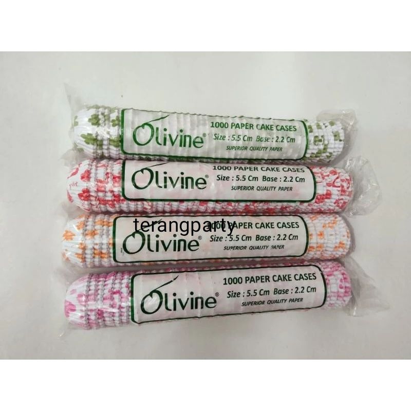 1000pcs CUP ROTI OLIVINE 5.5 / CUP NASTAR 5,5 / CUP KUE KERING / ALAS ROTI