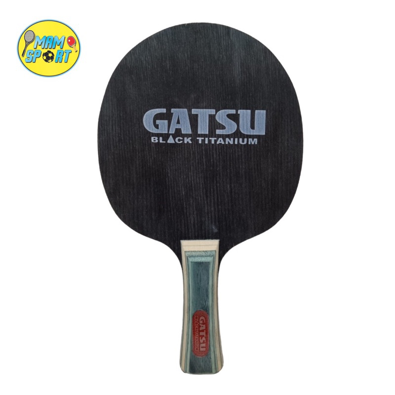 Bet Pingpong Tenis Meja GATSU Black Titanium FL