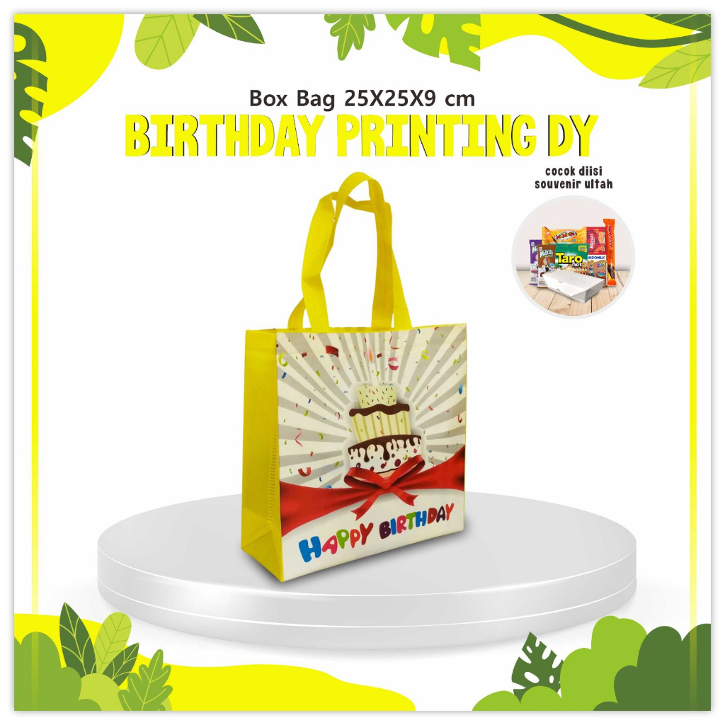 

Goodie Bag Ulang Tahun Tas Bingkisan Ulang Tahun Anak Tas Souvenir Ulang Tahun Anak Laminasi 25X25X09