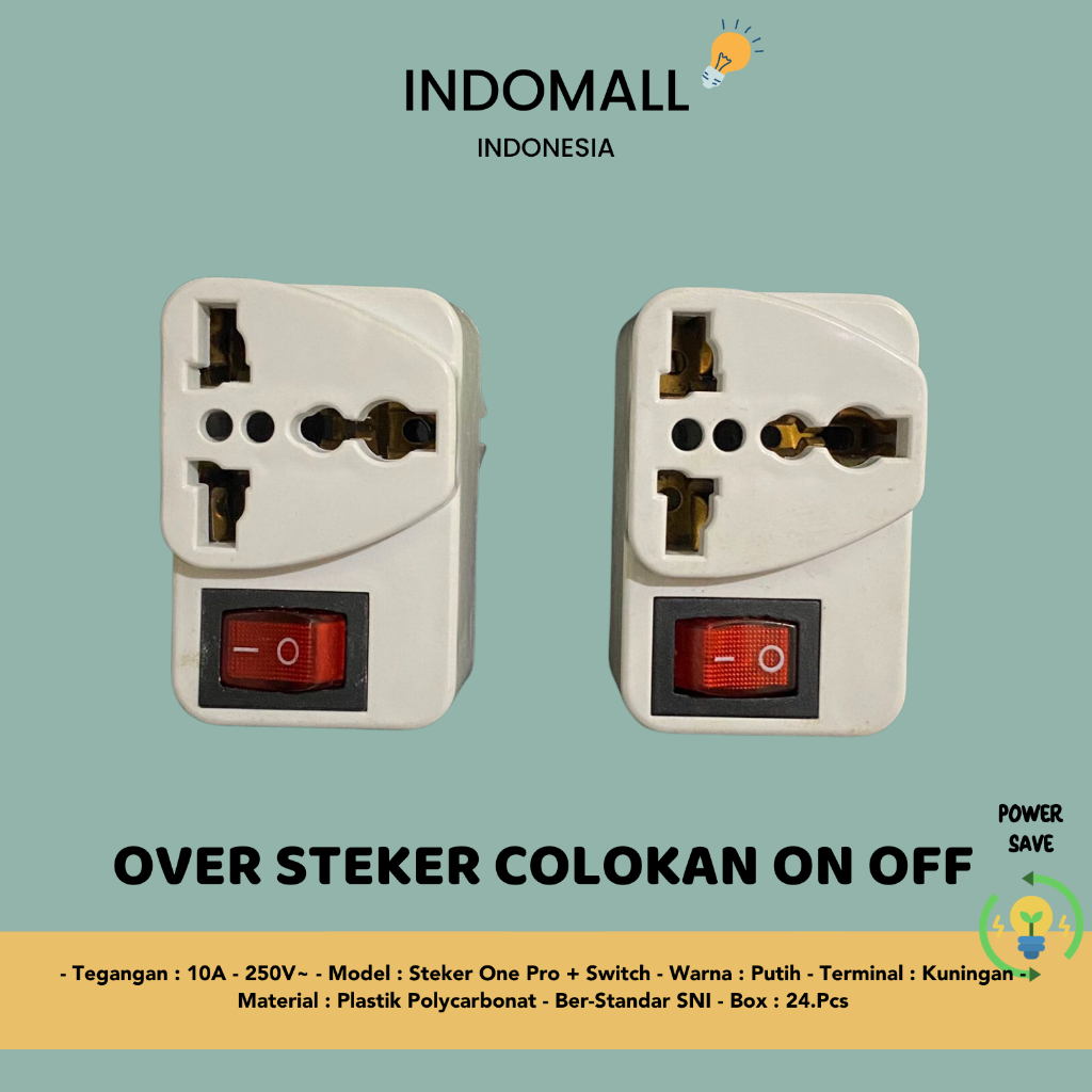 OVER STEKER ARDE / COLOKAN SERBAGUNA SAKLAR ON OFF / STEKER MURAH