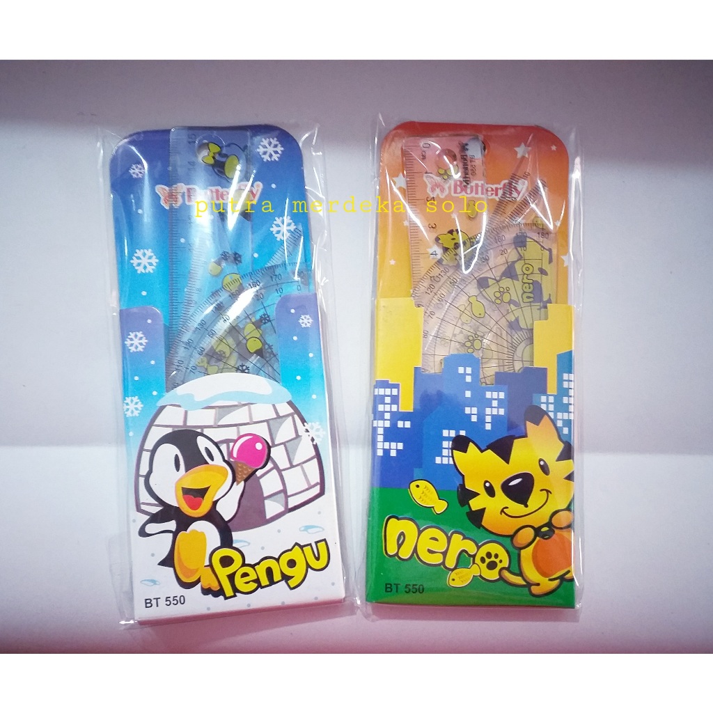 

Penggaris Segitiga Butterfly BT-550 / Penggaris Set Butterfly BT-550