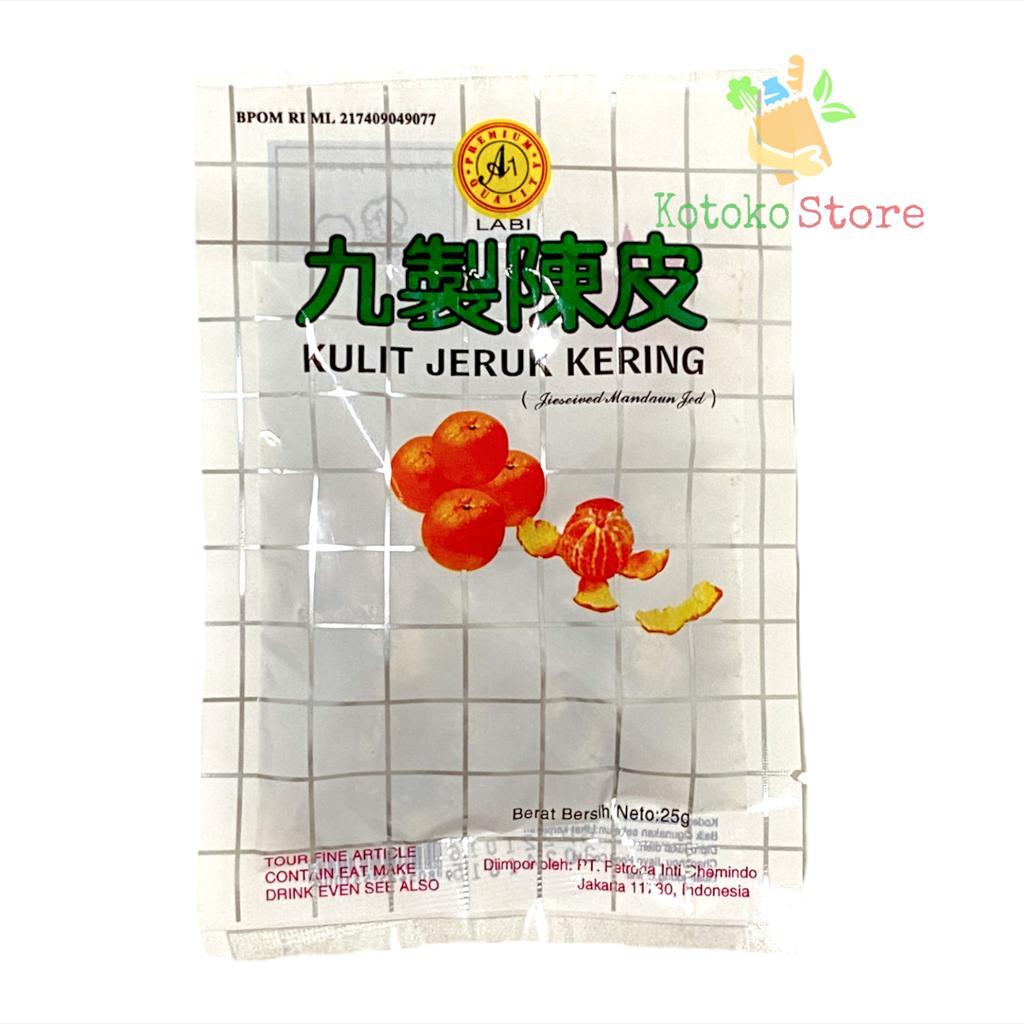 

Manisan Kulit Jeruk Kering Labi / Kulit Jeruk Kering 25gr