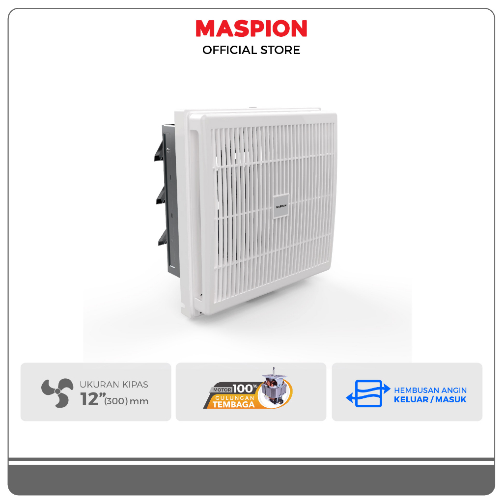 Maspion Exhaust Fan Kipas Angin Hexos 12 Inch MV-300 NEX