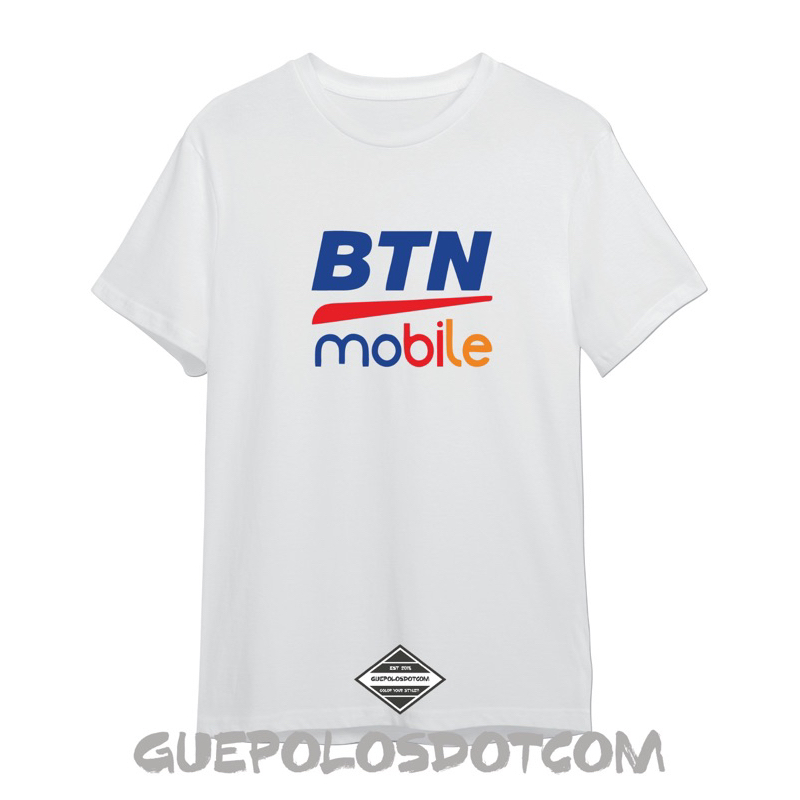 KAOS BTN MOBILE - Tshirt BTN MOBILE - Baju BTN MOBILE - kaos bank BTN murah