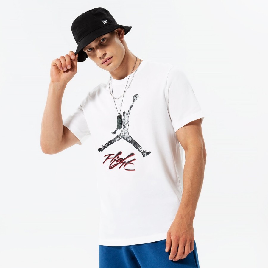 KAOS BASKET MENS NK JORDAN M J ESS JUMPMAN SS CREW wht