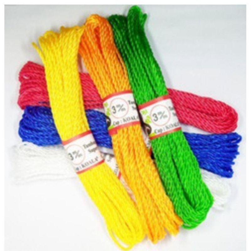Tali Nilon 5mm 10 meter / Tali Jemuran / Tali packing barang / Tali Tambang