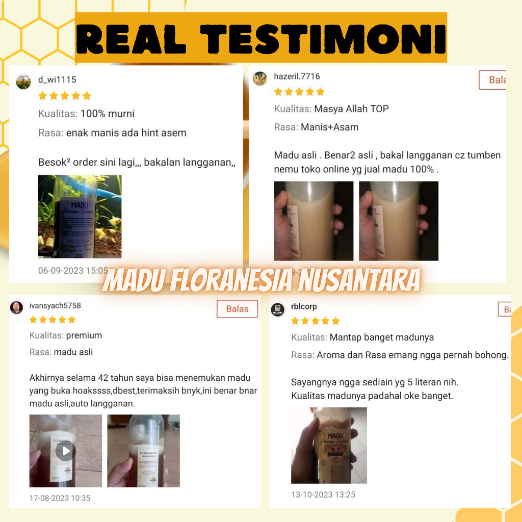

NG MADU MURNI MADU ASLI HUTAN RIAU Gram KUALITAS PREMIUM FULL NEKTAR 100% RAW HONEY MADU FLORANESIA