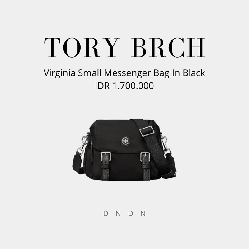 Tory Burch Virginia Small Messenger Bag In Black
