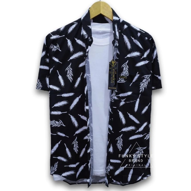 KEMEJA PENDEK PRIA MOTIF ORIGINAL MALL