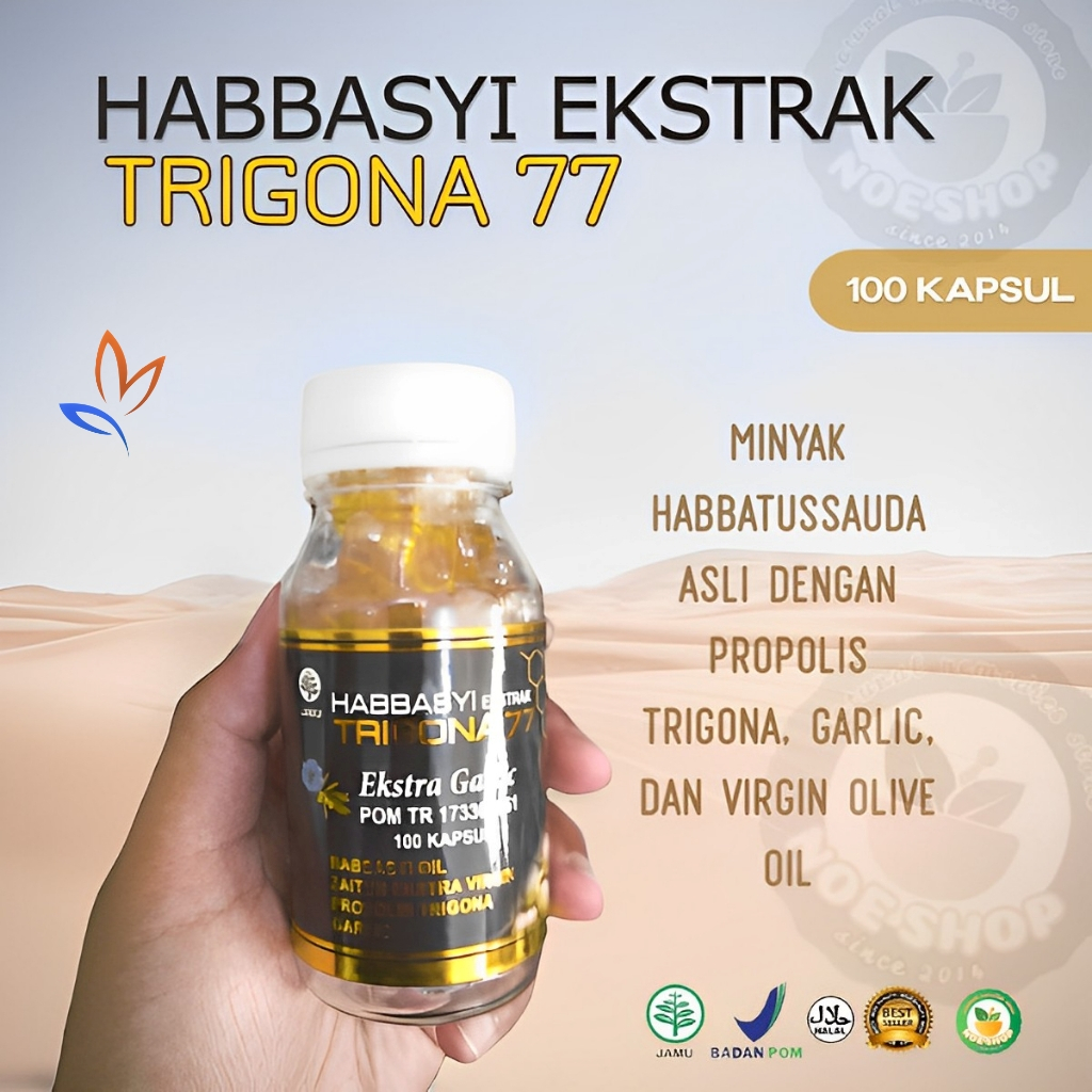Habbasyi Trigona 77 Plus Zaitun Propolis Garlic 100 Kapsul