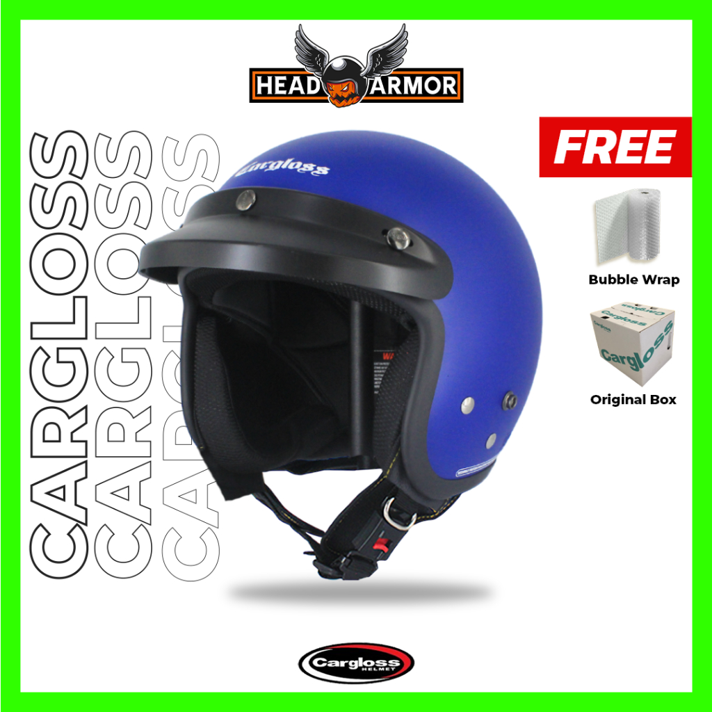 Helm Cargloss CFM Police Blue Doff | Biru Dof | Helm Classic | Head Armor