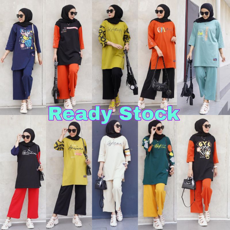 Setelan GYL Set Tunik Oversize Exclusive By GYL Authentic Original