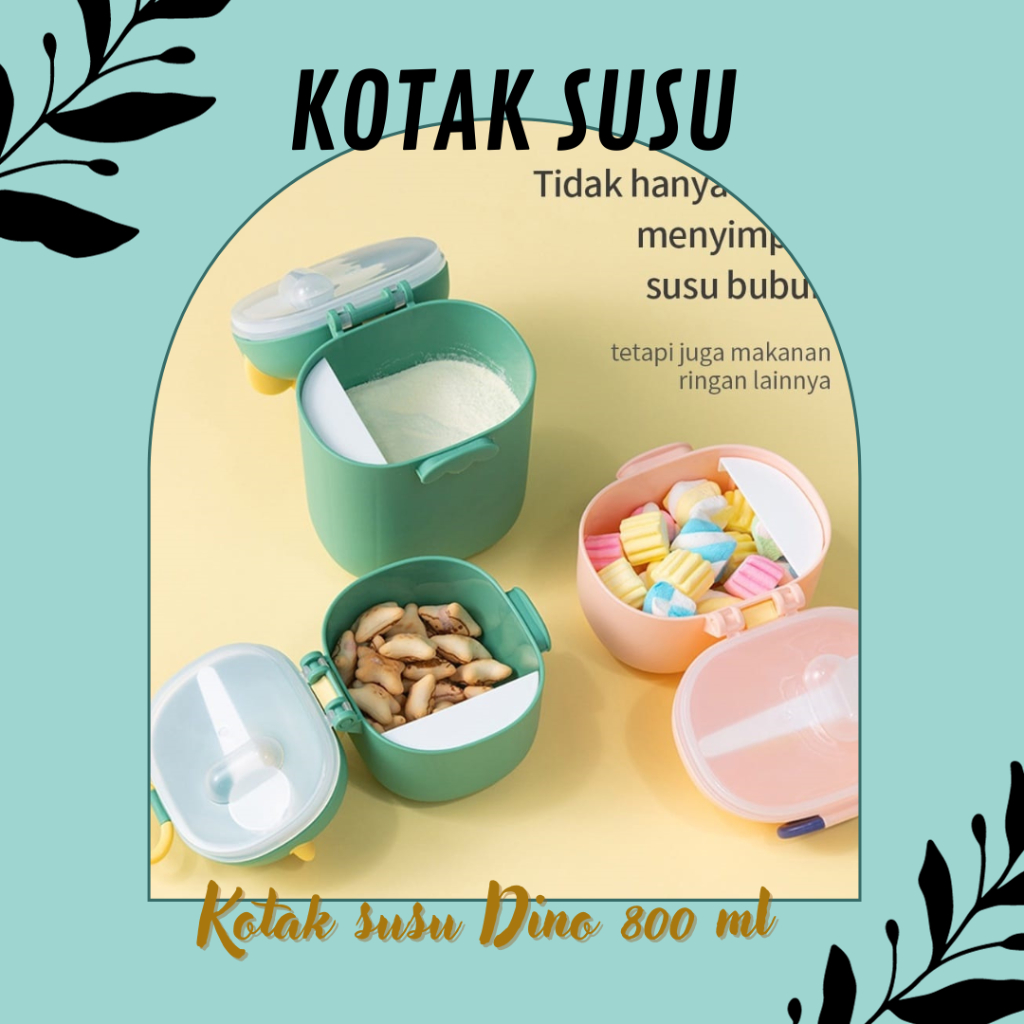 Kotak Susu Dino 800 ml / Kotak susu Dino Lucu / Kotak susu karakter DINO