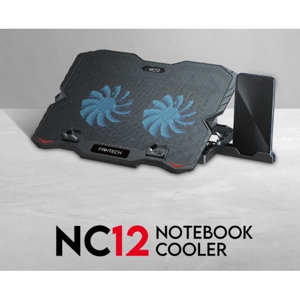 Fantech NC12 / NC-12 Notebook Cooler 2 Fan Blue LED - NC-12