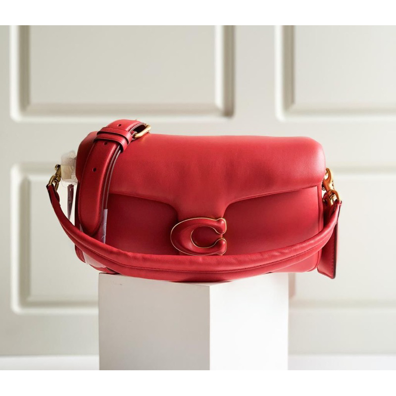 Co*ch Tabby Pillow Red