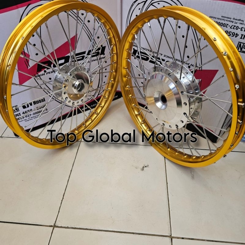 Velg Velk Beat Vario Scoopy Genio Merek Rossi Original Sepasang Ring 17