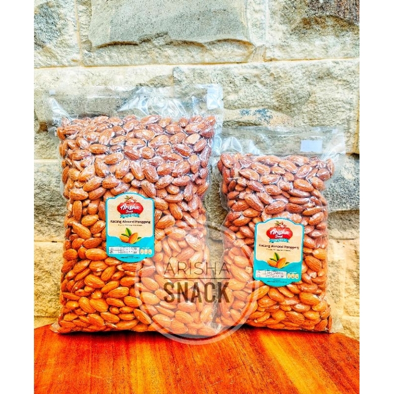 

Kacang Almond Panggang Premium 500 gram / Roasted Almond