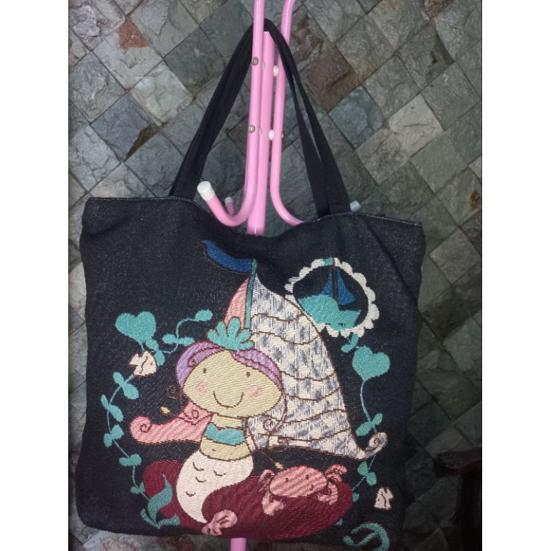 Tote Bag Motif Mermaid