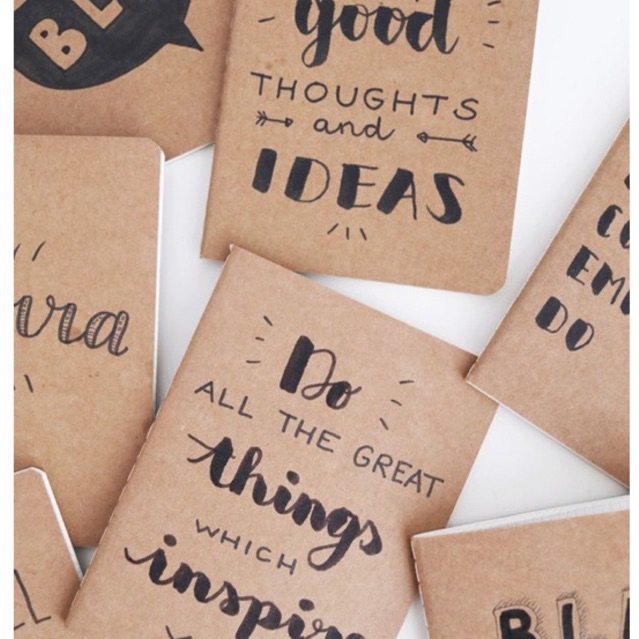 

blank book Kraft cover custom A5 / A6 , custom cover buku bisa satuan hvs polos cover kraft paper