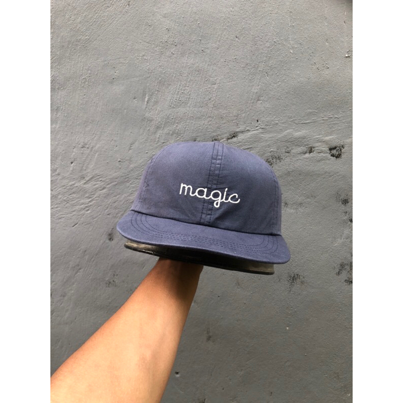 Tnc “Magic” 6 panel washed navy cap/topi