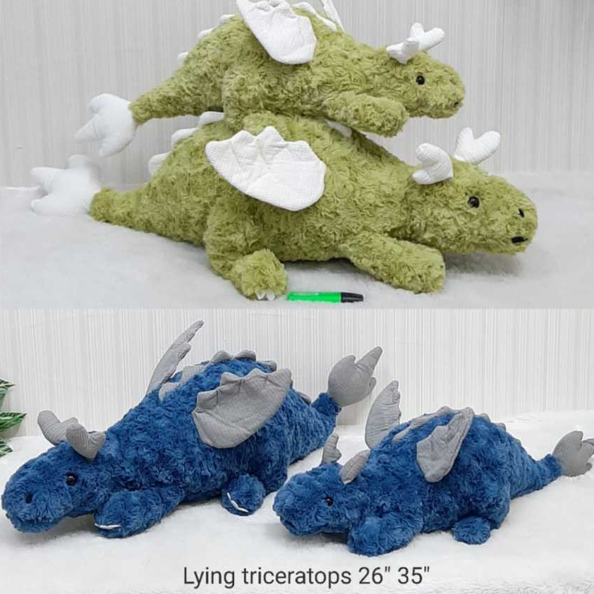 Boneka Dinosaurus Dino Triceratops Ankylosaurus Big 90cm kado anak hadiah ultah kekasih