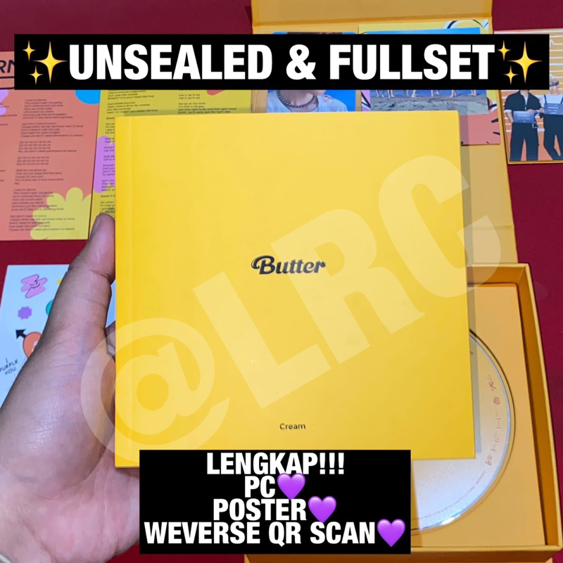 [UNSEALED & FULLSET] ALBUM BTS BUTTER CREAM VERSION PC JIMIN