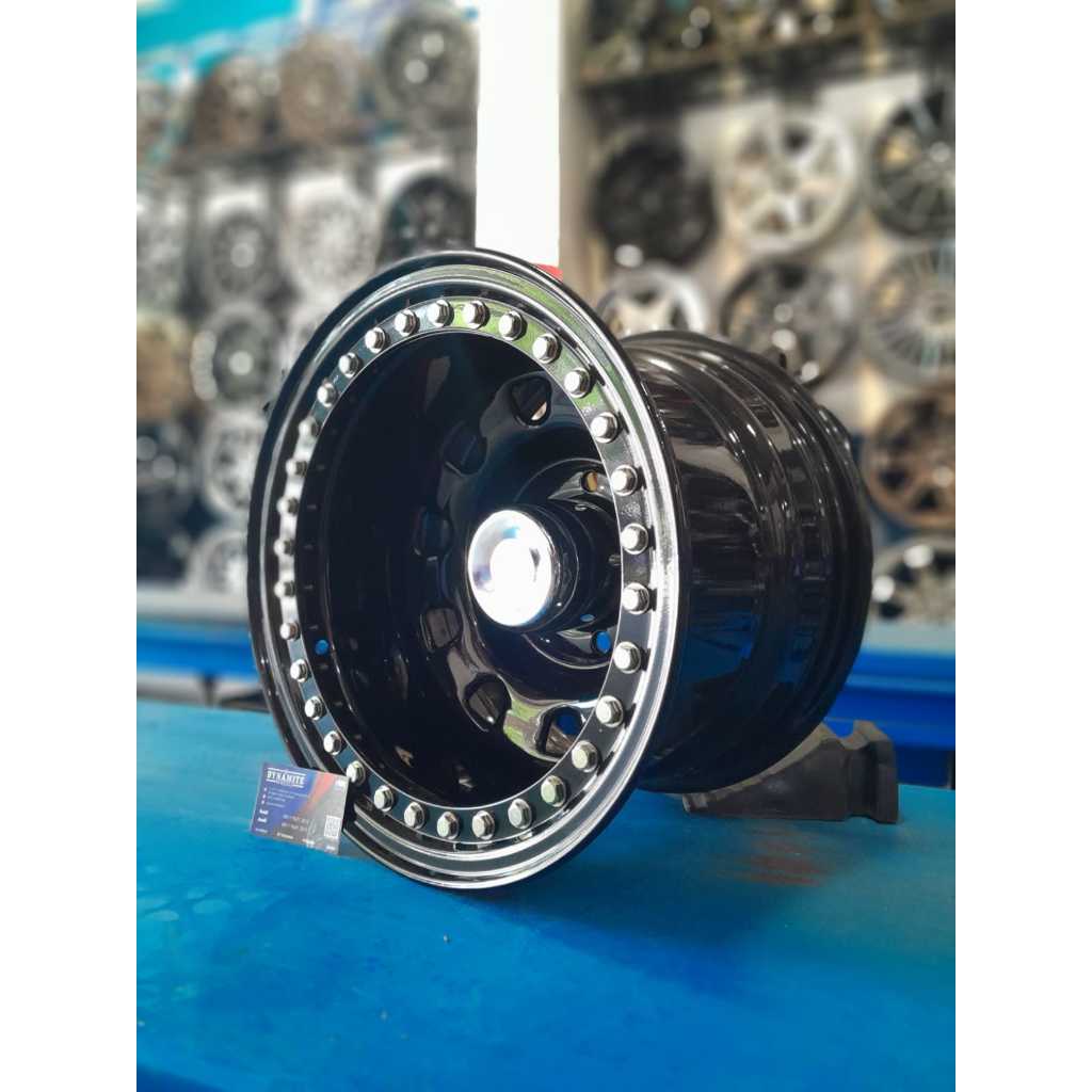 Velg Kaleng Daytona Ring 16 Lebar 8 Pcd/Baut 5x139,7 Offset -25 Beadlock Mokupo Feroza Taft Jeep kat