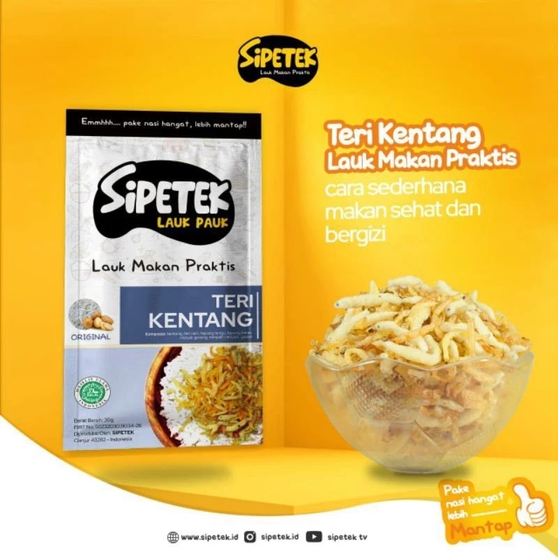 

SIPETEK TERI NASI Lauk Pauk non msg 30 gram