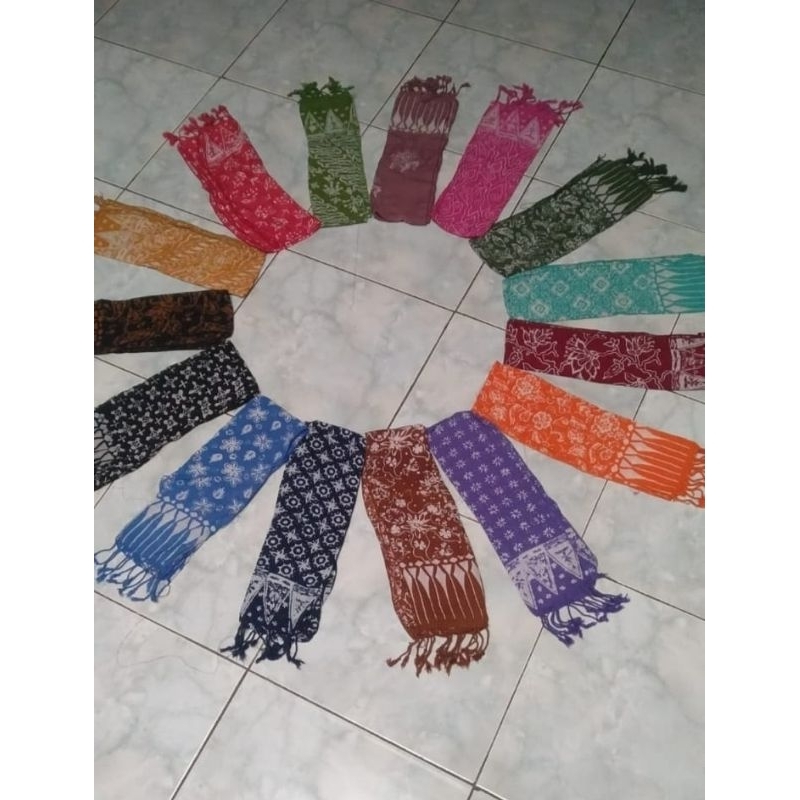 Syal Batik Cap asli Pekalongan