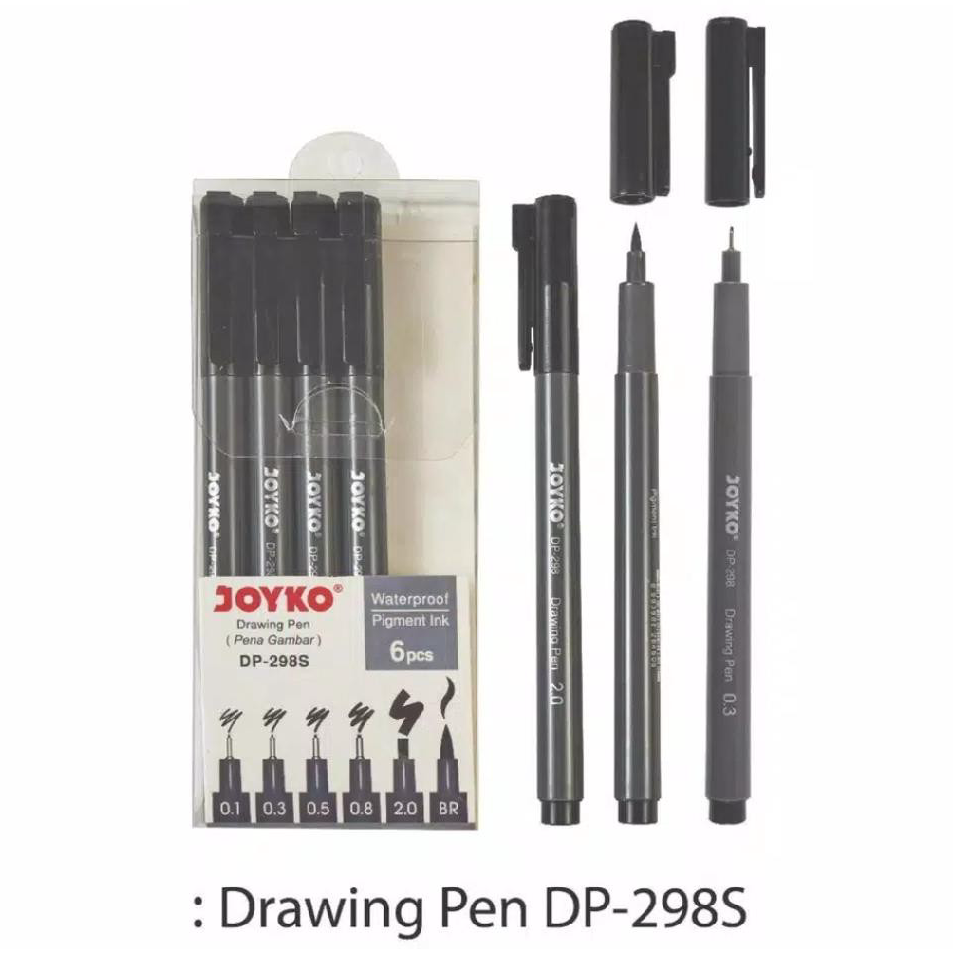 

Terlaris Drawing Pen Set Joyko DP-298S (isi 6 pcs)