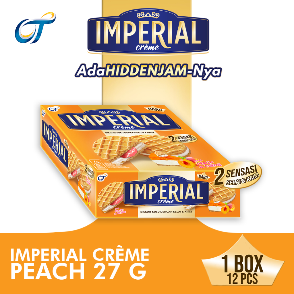 

IMPERIAL CREME Peach 27GR - [1 Box Isi 12 Pcs]