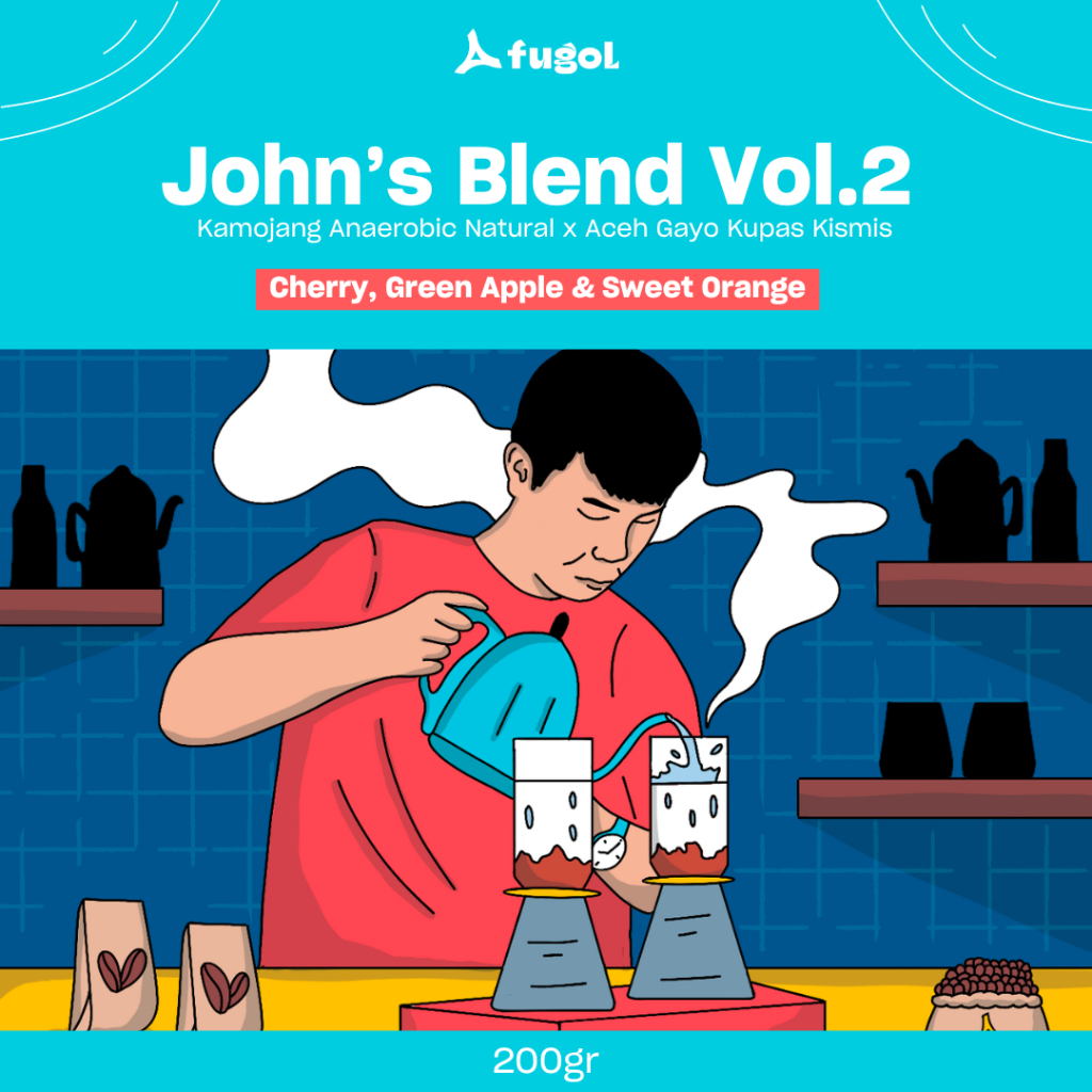 

Biji Kopi Arabika JOHN'S BLEND 200 gr Vol 2 Specialty Arabica Coffee Beans